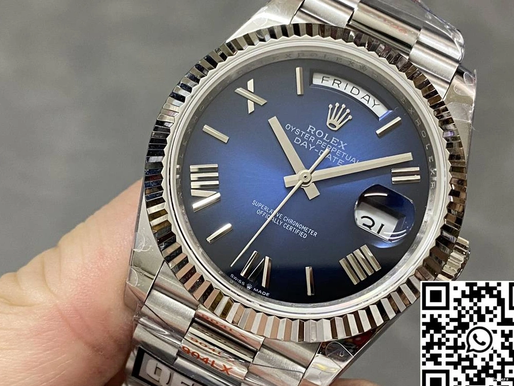 Steel Dial v5 Factory Rolex Day 228239-0076 Date Tungsten Deep Blue QF 0815